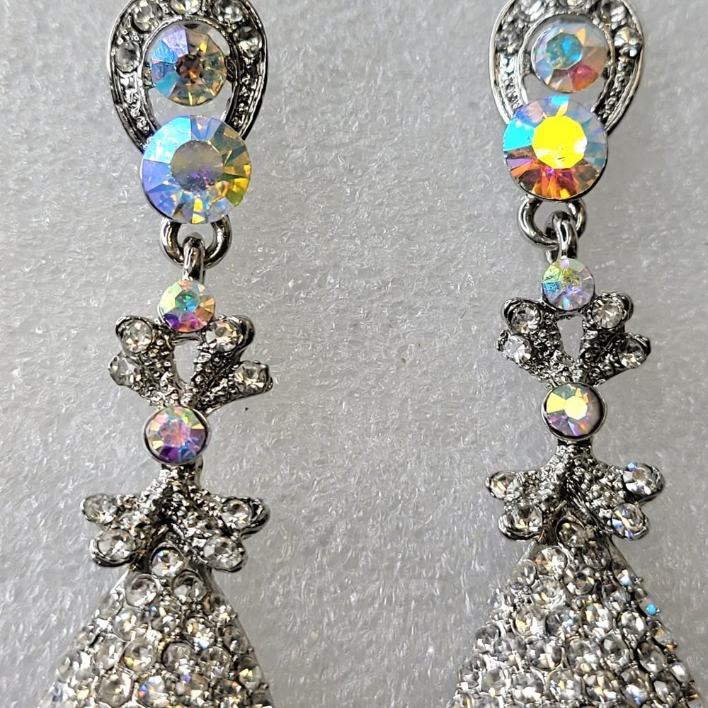 Crystal Rhinestone Earrings - Picture 7 of 13